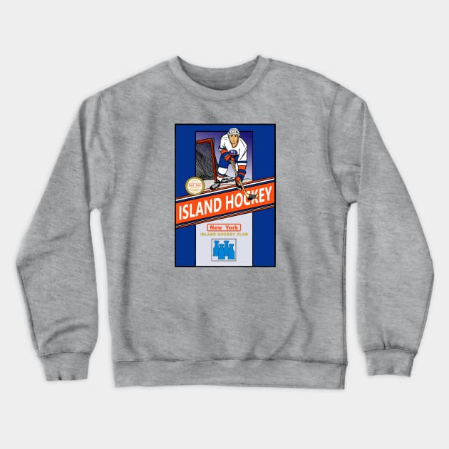 Island Hockey Crewneck Sweatshirt by Lightning Bolt Designs